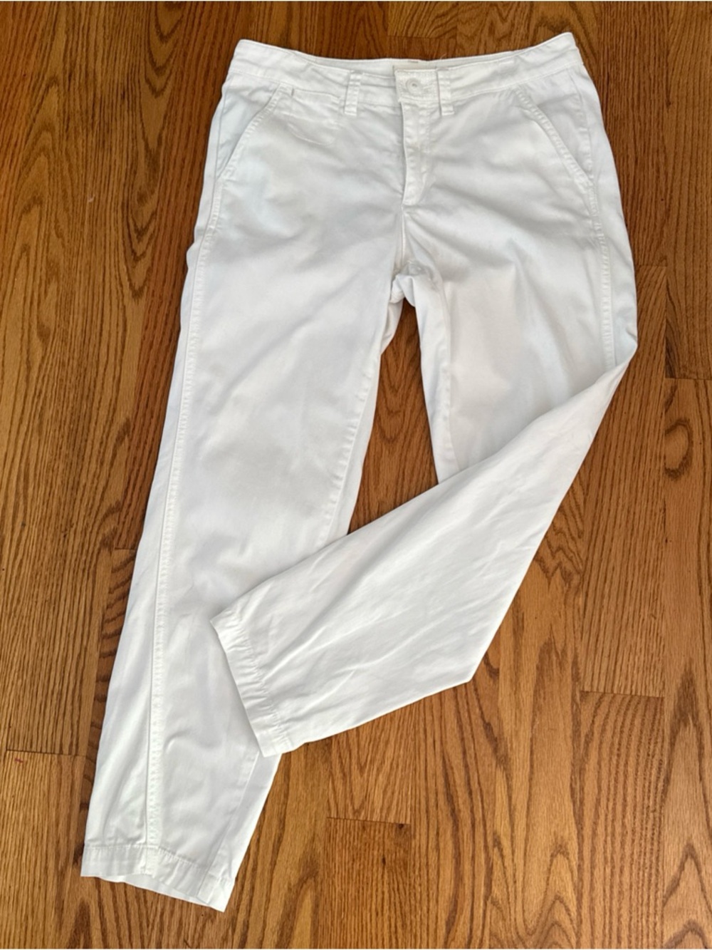 Anthropologie Straight Leg Pants in White